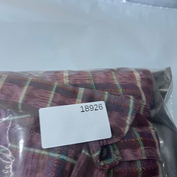 Altiplano Shirt Mens Size XL Multicolor Striped Button Up 70s Style Leather Blen - Picture 8 of 8